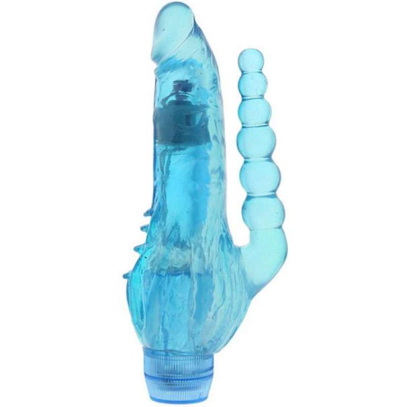 Вібратор Dreamtoys Jelly joy Crystal Cox Блакитний
