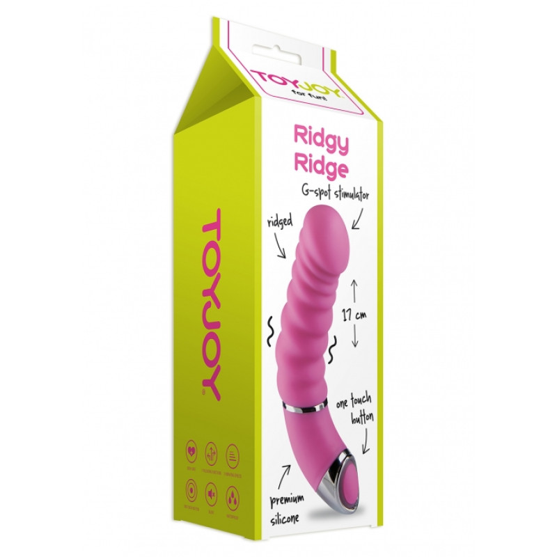 Вибратор Toy Joy The Ridge Boy 16,5х3,5 см Розовый