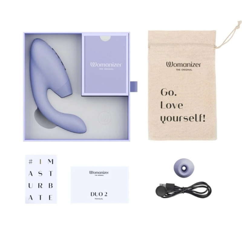 Инновационный бесконтактный вибратор-стимулятор Womanizer Duo 2 Lilac