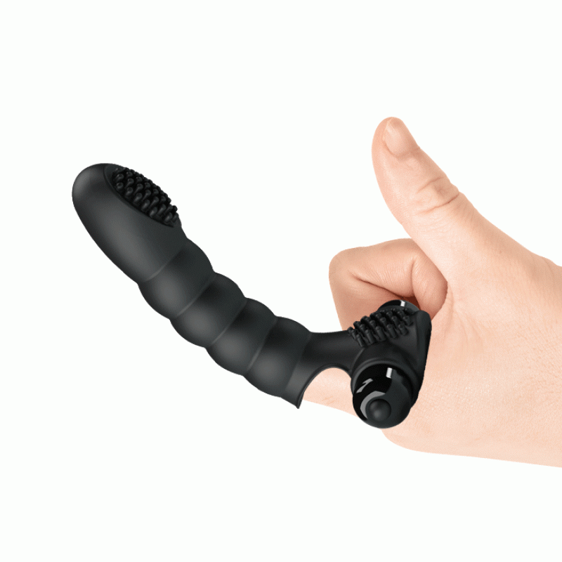Насадка на палець Pretty Love Alexander Finger Vibrator Black Насадка на палець Pretty Love Alexander Finger Vibrator Black