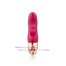 Вібратор-кролик Mystim Hop Hop Bob Fuchsia, потужний мотор, 8 режимів