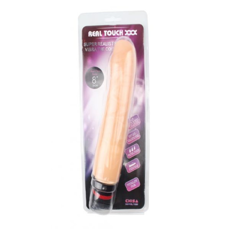 Вибромассажер Chisa 8 Vibe Cock Телесный Вибромассажер Chisa 8 Vibe Cock Телесный