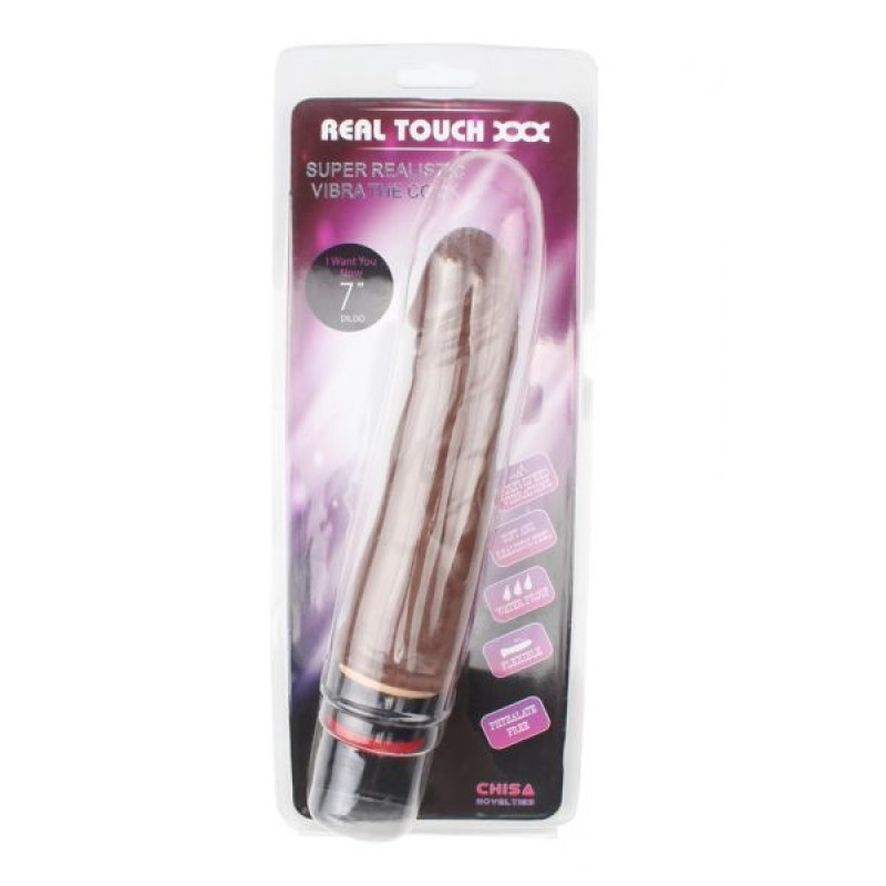 Вибромассажер Chisa 7 Vibe Cock Коричневый Вибромассажер Chisa 7 Vibe Cock Коричневый