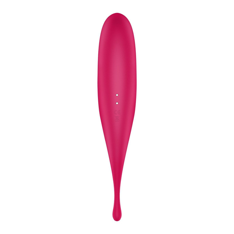 Вібратор для клітора з вакуумною стимуляцією Satisfyer Twirling Pro Red Вібратор для клітора з вакуумною стимуляцією Satisfyer Twirling Pro Red
