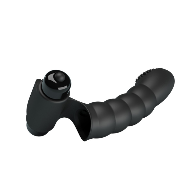 Насадка на палець Pretty Love Alexander Finger Vibrator Black Насадка на палець Pretty Love Alexander Finger Vibrator Black