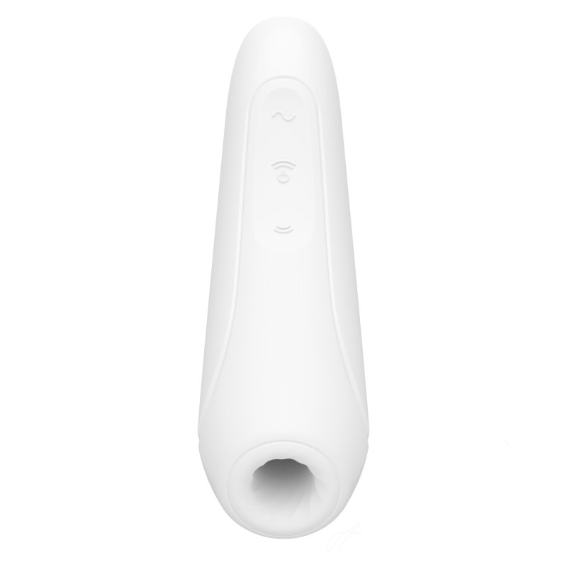 Вакуумный клиторальный стимулятор Satisfyer Curvy 1+ Белый Вакуумный клиторальный стимулятор Satisfyer Curvy 1+ Белый