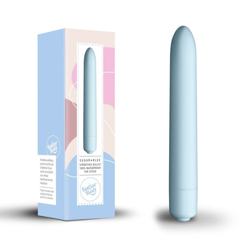 Мінівібратор SugarBoo Sugar Blue, 10 рівнів інтенсивності Мінівібратор SugarBoo Sugar Blue, 10 рівнів інтенсивності