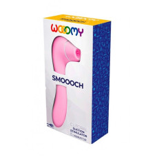 Вакуумный стимулятор с вибрацией Wooomy Smoooch Clitoral Suction & Vibration Pink