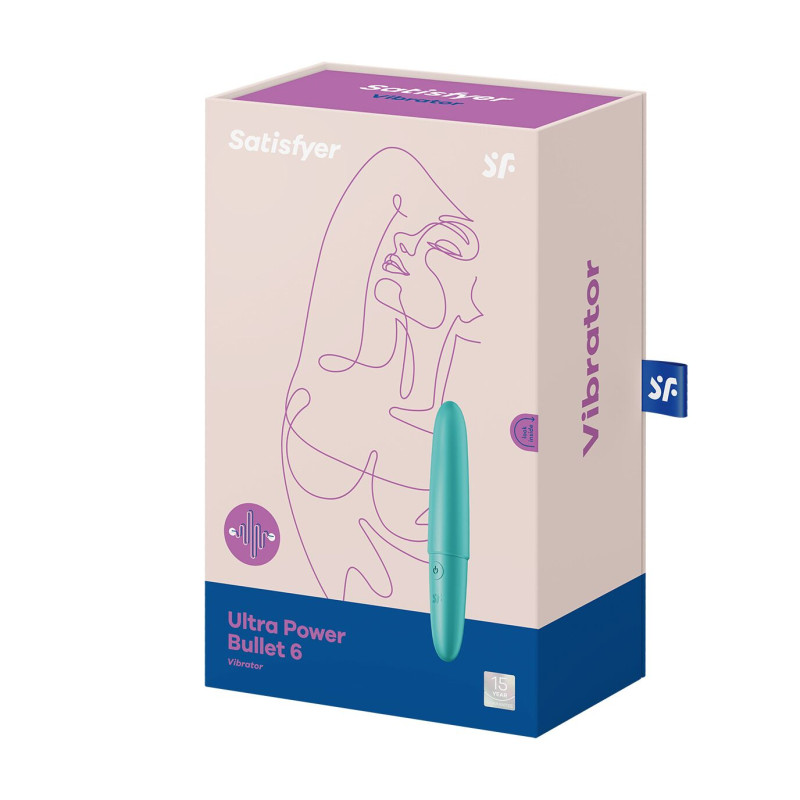 Мінівібратор Satisfyer Ultra Power Bullet 6 Бірюзовий Мінівібратор Satisfyer Ultra Power Bullet 6 Бірюзовий