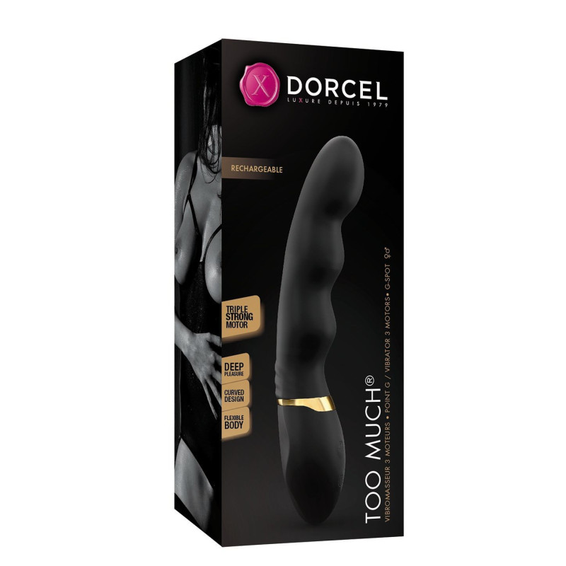 Вибратор ультрастимулирующий Marc Dorcel Too Much Rechargeable Черный Вибратор ультрастимулирующий Marc Dorcel Too Much Rechargeable Черный
