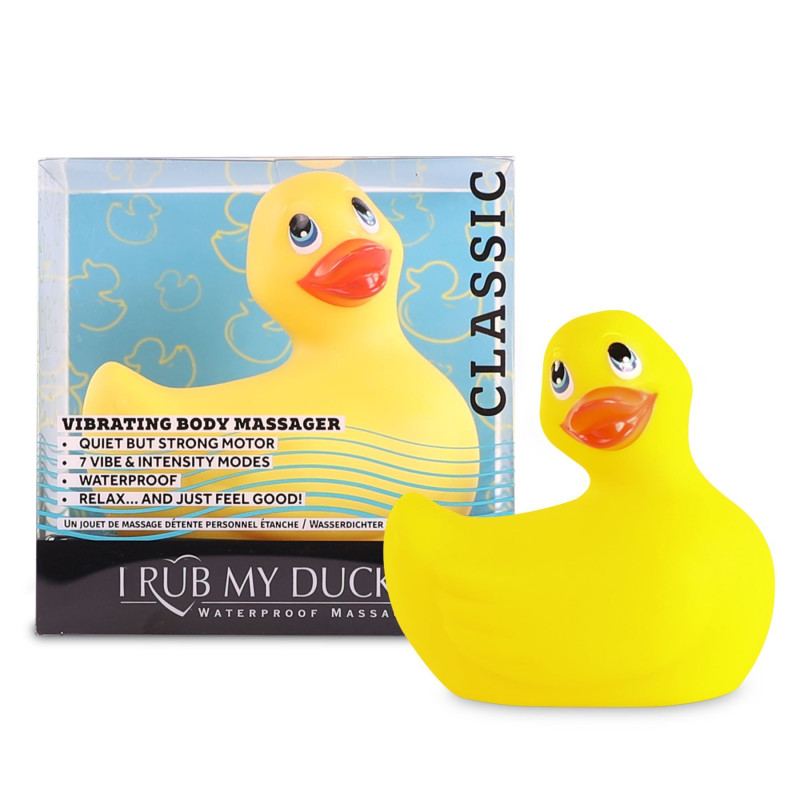 Вибромассажер уточка Big Teaze Toys I Rub My Duckie Classic Yellow v2.0 скромняжка