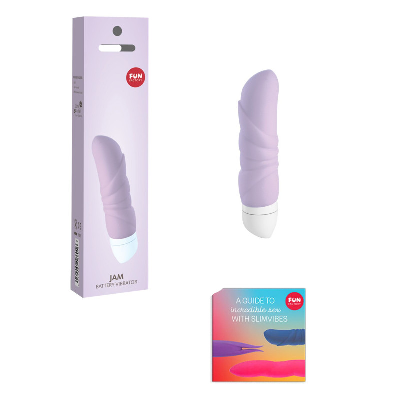 Мінівібратор Fun Factory JAM, бузковий, підходить для клітора, рельєфний Мінівібратор Fun Factory JAM, бузковий, підходить для клітора, рельєфний