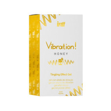 Жидкий вибратор Intt Vibration Honey (15 мл), густой гель, вкусный, действует до 30 минут