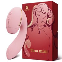 Вакуумный вибратор Kistoy Tina Mini Розовый