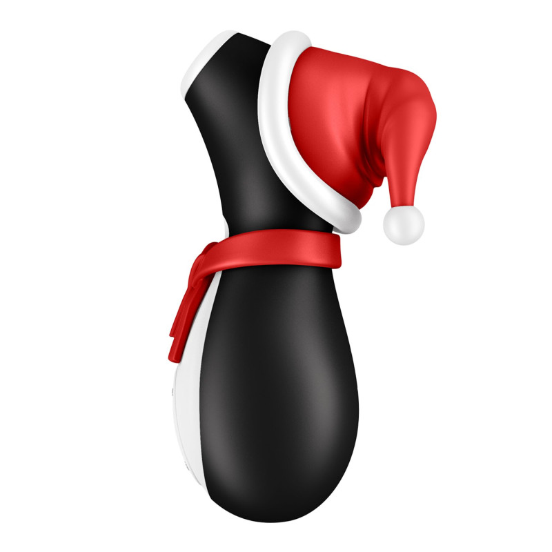 Вакуумный клиторальный стимулятор Satisfyer Penguin Holiday Edition в шапочке и шарфе Вакуумный клиторальный стимулятор Satisfyer Penguin Holiday Edition в шапочке и шарфе