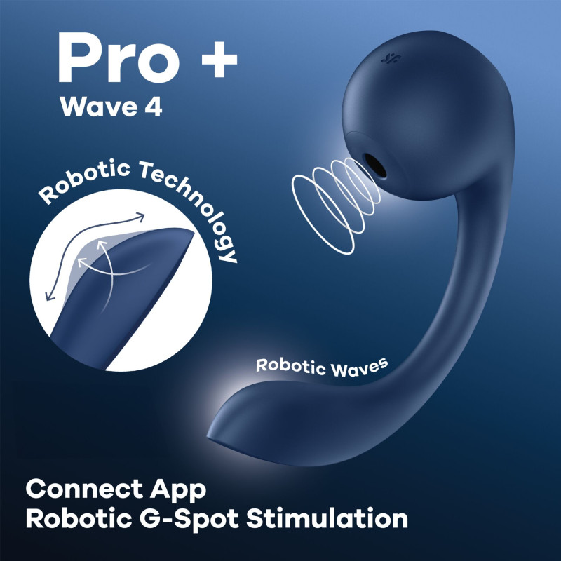 Вібратор Satisfyer Pro+ Wave 4 Connect App Вібратор Satisfyer Pro+ Wave 4 Connect App