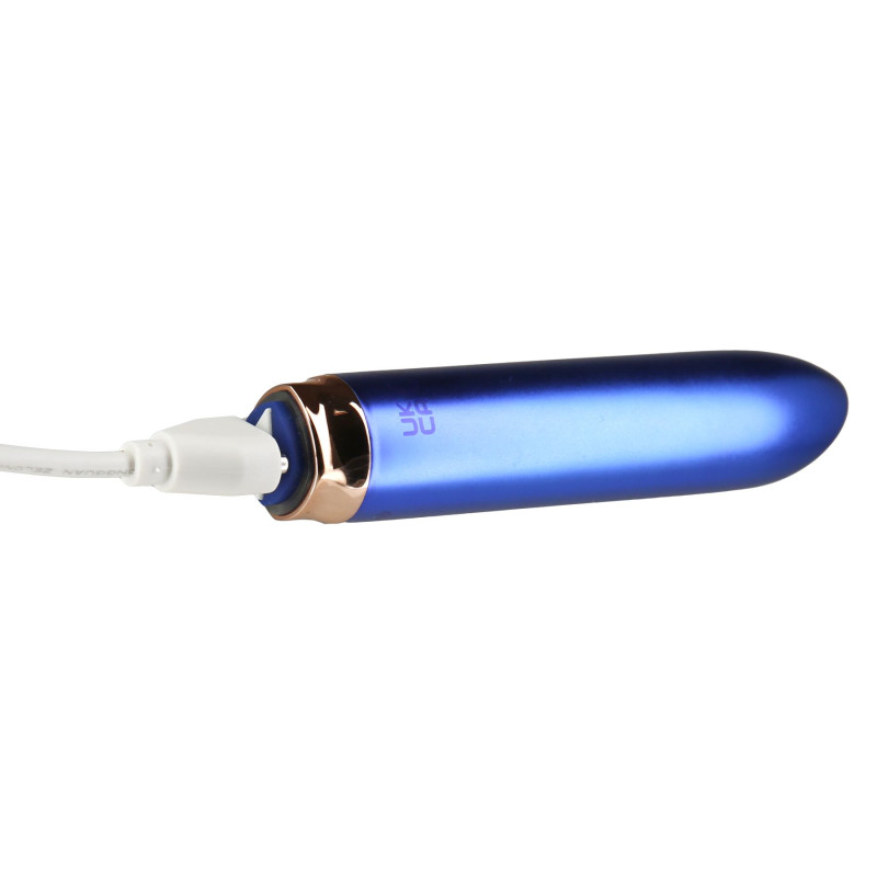 Віброкуля Swan Maximum + Comfy Cuff Blue, суперпотужна, різна інтенсивність, силіконова манжета Віброкуля Swan Maximum + Comfy Cuff Blue, суперпотужна, різна інтенсивність, силіконова манжета