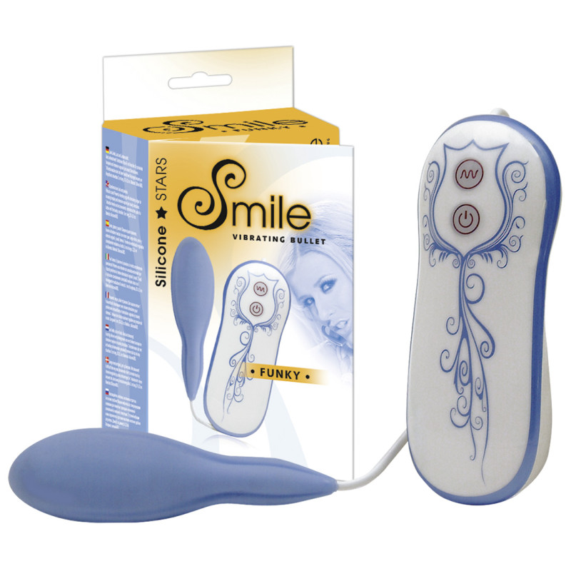 Виброяйцо Sweet Smile Funky Vibr.Bullet Голубое Виброяйцо Sweet Smile Funky Vibr.Bullet Голубое