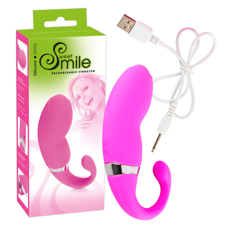 Классический Вибратор Sweet Smile Rechargeable Vibrator Розовый Классический Вибратор Sweet Smile Rechargeable Vibrator Розовый