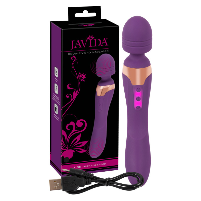 Вибромассажер Javida Double Massager Фиолетовый Вибромассажер Javida Double Massager Фиолетовый