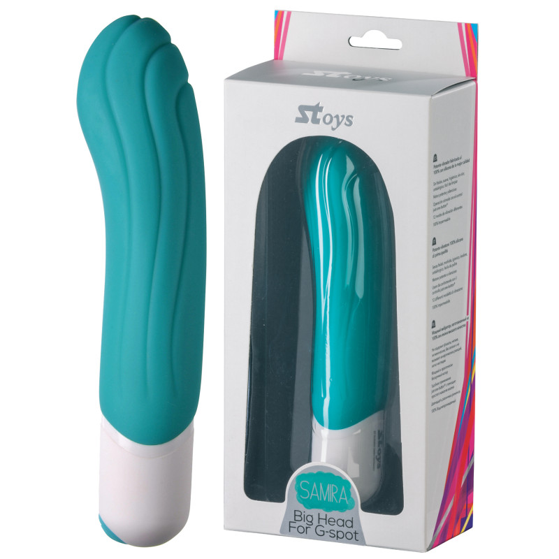 Вібратор StRubber SToys Samira Бірюзовий Вібратор StRubber SToys Samira Бірюзовий