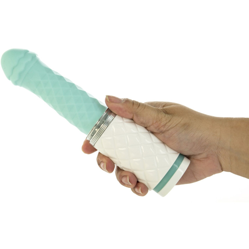 Розкішний вібратор-пульсатор із присоскою Pillow Talk Feisty Thrusting Vibrator Бірюзовий Розкішний вібратор-пульсатор із присоскою Pillow Talk Feisty Thrusting Vibrator Бірюзовий