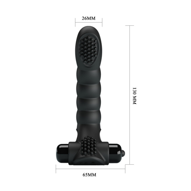 Насадка на палець Pretty Love Alexander Finger Vibrator Black Насадка на палець Pretty Love Alexander Finger Vibrator Black