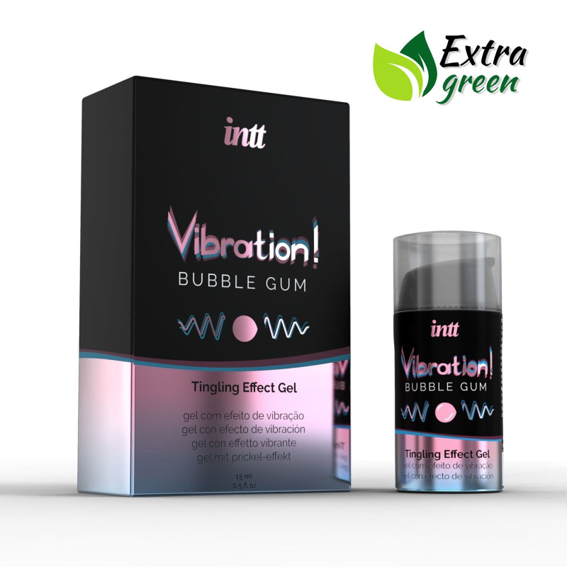 Жидкий вибратор Intt Vibration Bubble Gum (15 мл) EXTRA GREEN