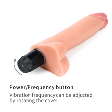 Реалістичний вібратор LoveToy Reel Feel Flexi Vibrator Flesh 9,0