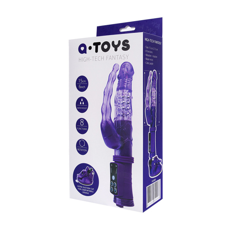 Анально-вагинальный вибратор Toyfa на присоске Анально-вагинальный вибратор Toyfa на присоске