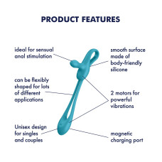 Мультивибратор Satisfyer Plug & Play 1, для нее и для него, 2 мотора