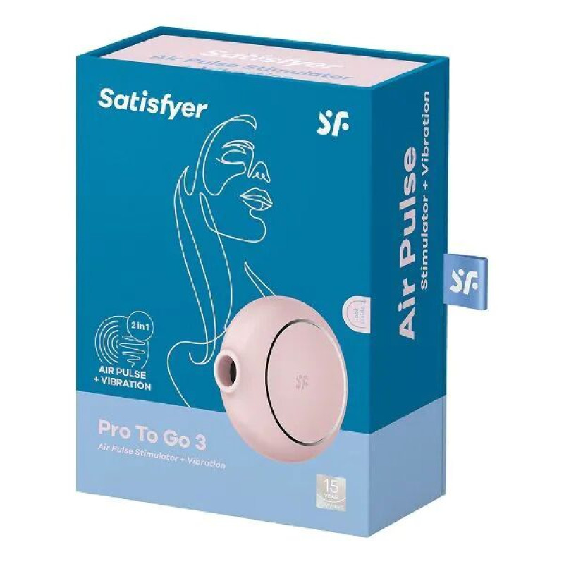 Вакуумний стимулятор Satisfyer Pro To Go 3 Rose Вакуумний стимулятор Satisfyer Pro To Go 3 Rose