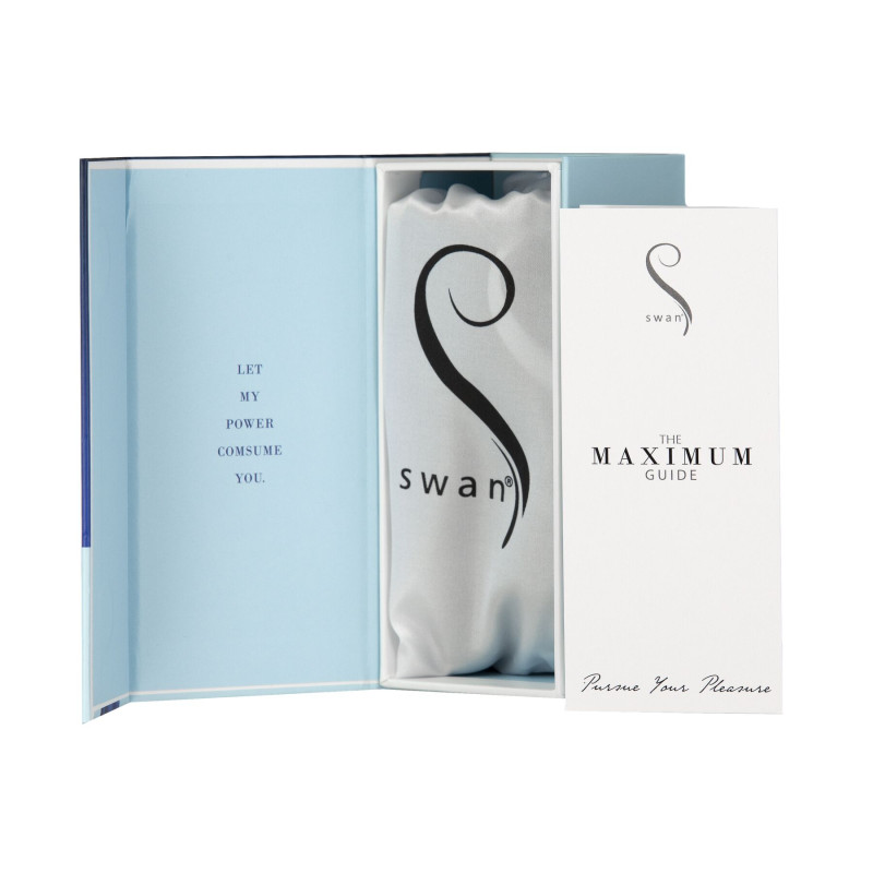 Віброкуля Swan Maximum + Comfy Cuff Blue, суперпотужна, різна інтенсивність, силіконова манжета Віброкуля Swan Maximum + Comfy Cuff Blue, суперпотужна, різна інтенсивність, силіконова манжета