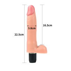Реалістичний вібратор LoveToy Reel Feel Flexi Vibrator Flesh 9,0