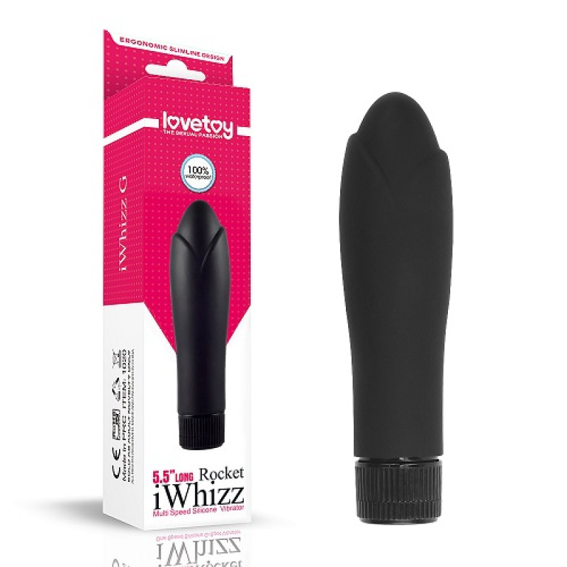Вібратор LoveToy iWhizz Rocket 5.5 Чорний Вібратор LoveToy iWhizz Rocket 5.5 Чорний