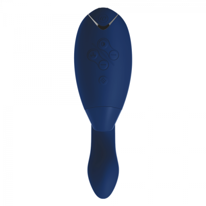 Інноваційний безконтактний вібратор-стимулятор Womanizer Duo Blueberry Інноваційний безконтактний вібратор-стимулятор Womanizer Duo Blueberry
