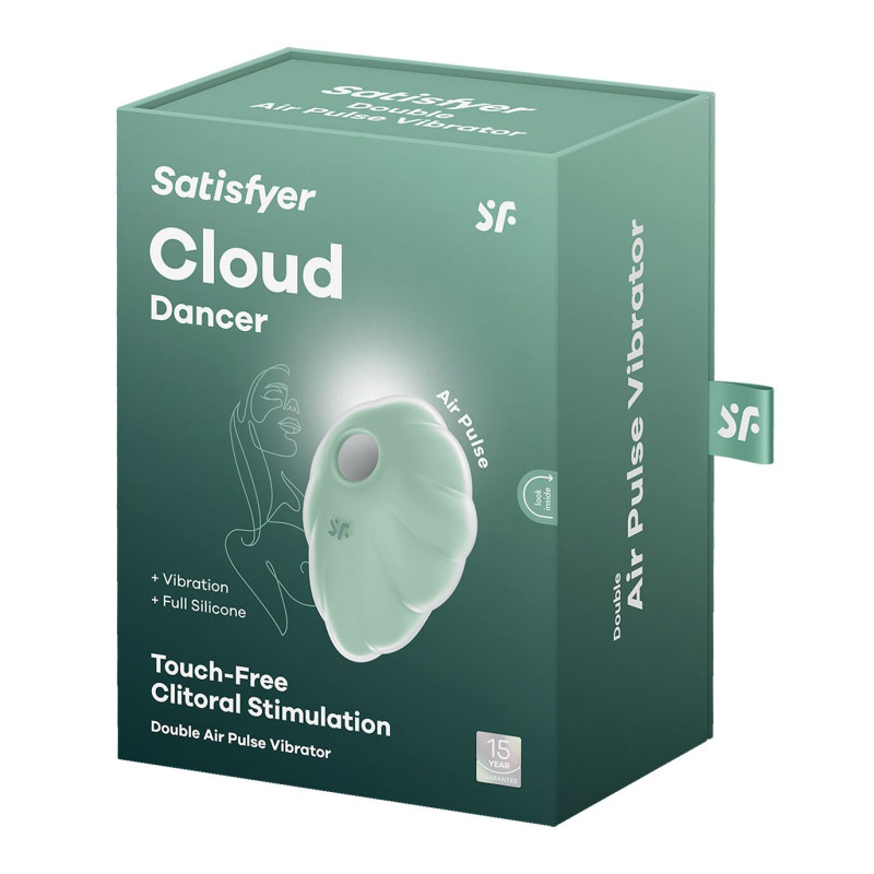 Вакуумний стимулятор з вібрацією Satisfyer Cloud Dancer Mint Вакуумний стимулятор з вібрацією Satisfyer Cloud Dancer Mint