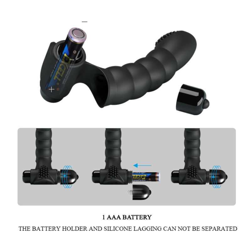 Насадка на палець Pretty Love Alexander Finger Vibrator Black Насадка на палець Pretty Love Alexander Finger Vibrator Black