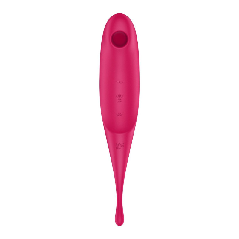 Вібратор для клітора з вакуумною стимуляцією Satisfyer Twirling Pro Red Вібратор для клітора з вакуумною стимуляцією Satisfyer Twirling Pro Red
