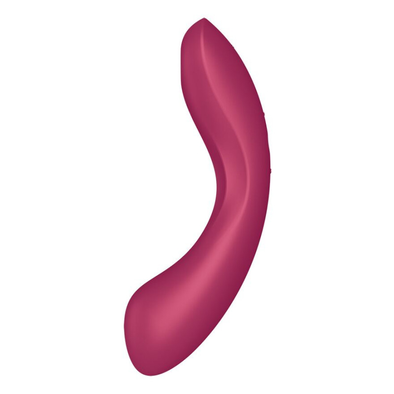 Вакуумний стимулятор з вібрацією Satisfyer Curvy Trinity 1 Red, іграшка 3в1 Вакуумний стимулятор з вібрацією Satisfyer Curvy Trinity 1 Red, іграшка 3в1