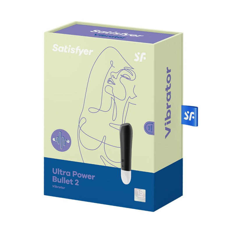 Вибропуля перезаряжаемая Satisfyer Ultra Power Bullet 2 Black Вибропуля перезаряжаемая Satisfyer Ultra Power Bullet 2 Black