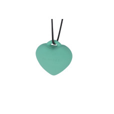 Минивибратор «Сердечко» FairyGasm PleasureStone green, 9 режимов, на шнурке