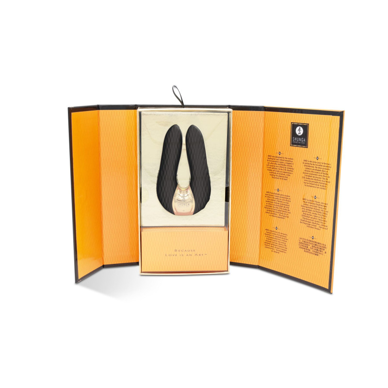 Вібратор для клітора Shunga Aiko Black, гнучкі кінчики Вібратор для клітора Shunga Aiko Black, гнучкі кінчики