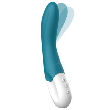Вибратор точки G Liebe Bend It Rechargeable Ocean Blue, 10 режимов, очень мощный, гибкий ствол