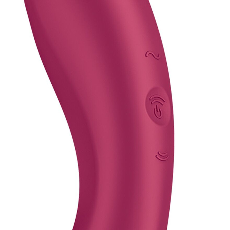 Вакуумний стимулятор з вібрацією Satisfyer Curvy Trinity 1 Red, іграшка 3в1 Вакуумний стимулятор з вібрацією Satisfyer Curvy Trinity 1 Red, іграшка 3в1