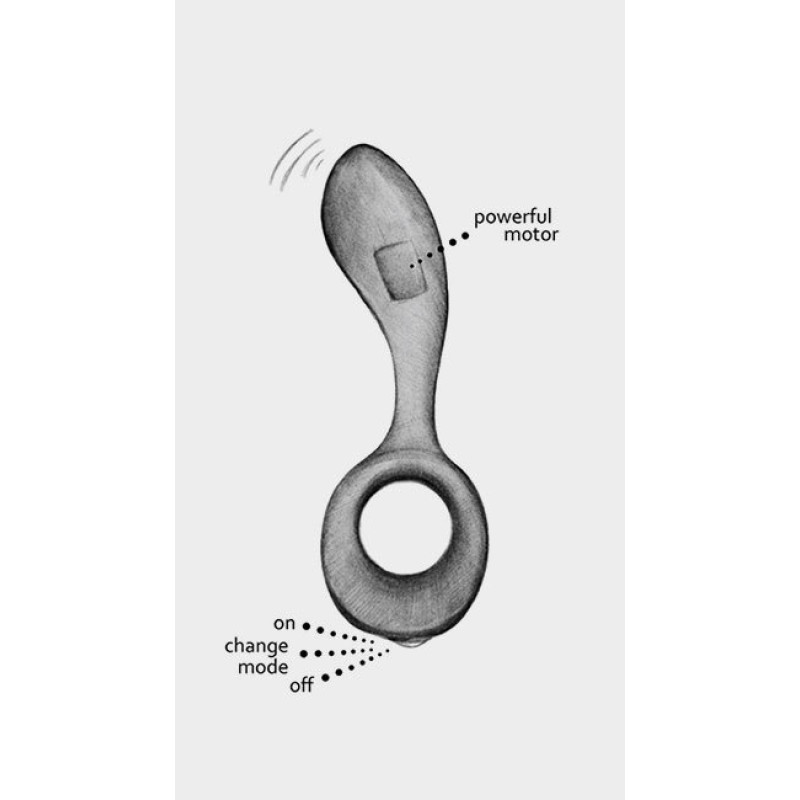 Анатомічний вібратор для обох партнерів Fun Toys Gpop Анатомічний вібратор для обох партнерів Fun Toys Gpop