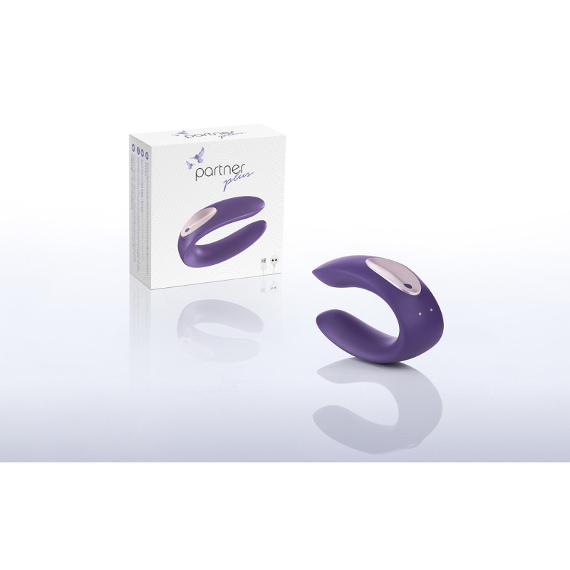 Вібратор для пар Satisfyer Double Plus з двома моторчиками Вібратор для пар Satisfyer Double Plus з двома моторчиками