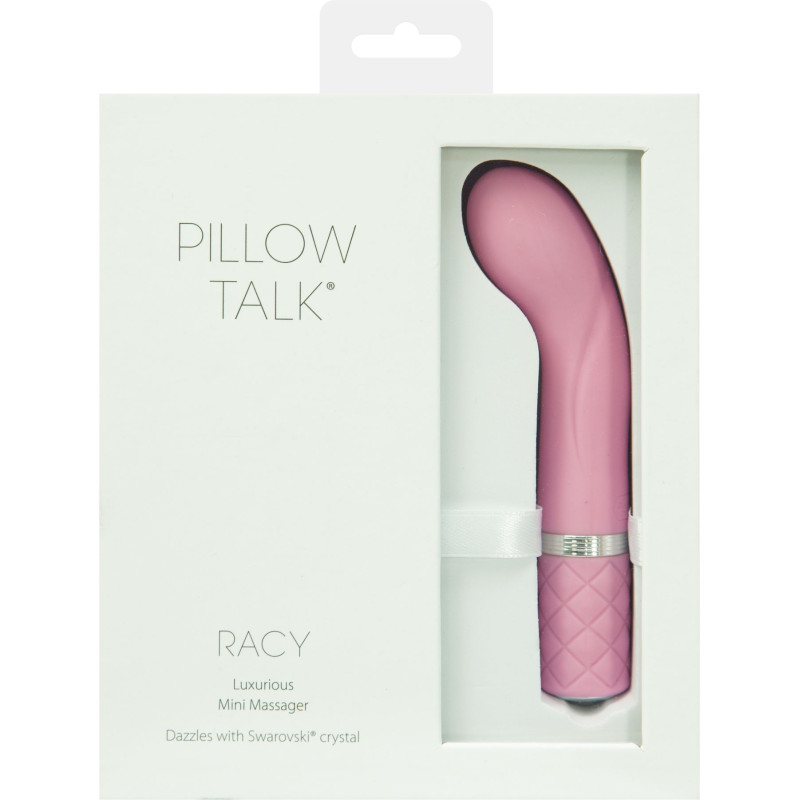 Роскошный вибратор PILLOW TALK Racy с кристаллом Сваровски Розовый