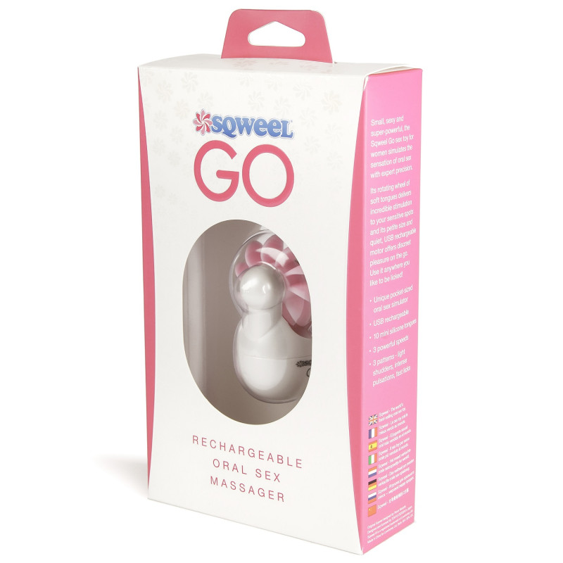 Симулятор орального сексу для жінок Lovehoney Sqweel Go Білий