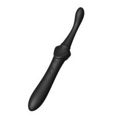 Мультифункциональный вибратор Zalo — Bess 2 Obsidian Black, 4 насадки, подогрев.